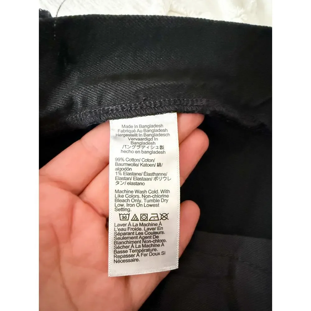 J. Crew Factory | NWT Straight-fit jean signature flex Dark Shadow Black | 32x32